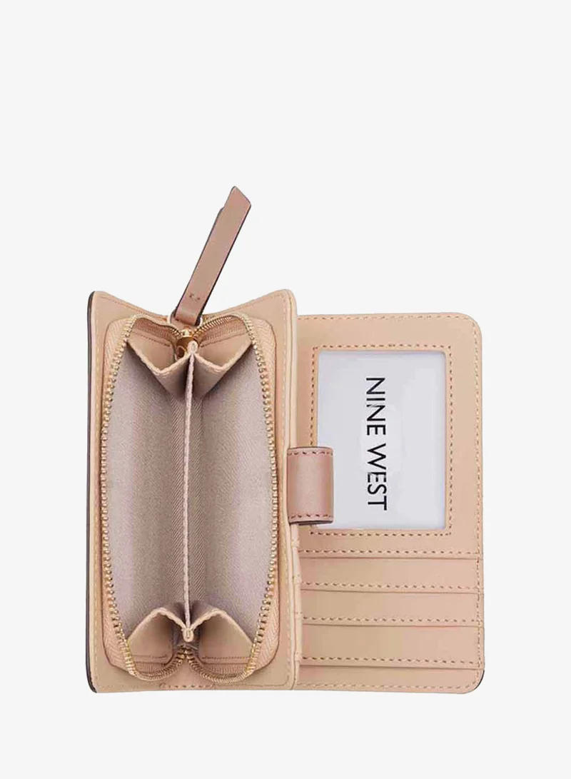 NINE WEST BEIGE LOGO/BLUSHING Anders Slg French Wallet for Women | Best Price UAE